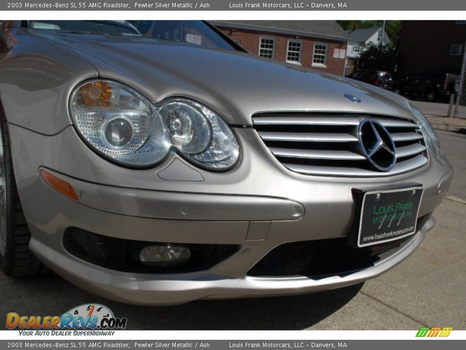 2003 Mercedes-Benz SL 55 AMG Roadster Pewter Silver Metallic / Ash Photo #20