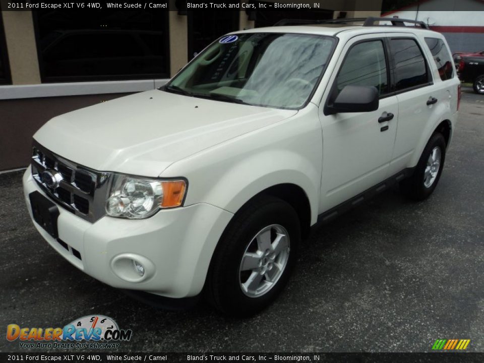 2011 Ford Escape XLT V6 4WD White Suede / Camel Photo #1