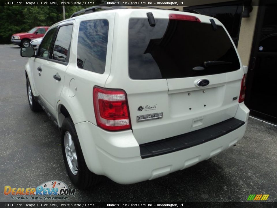2011 Ford Escape XLT V6 4WD White Suede / Camel Photo #2