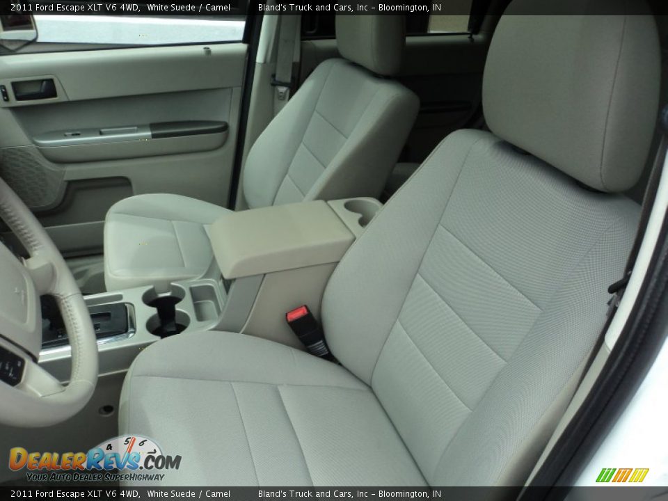 2011 Ford Escape XLT V6 4WD White Suede / Camel Photo #4