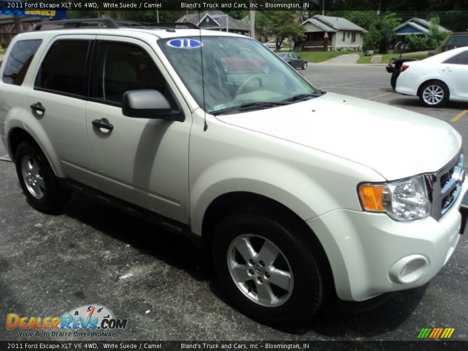 2011 Ford Escape XLT V6 4WD White Suede / Camel Photo #23