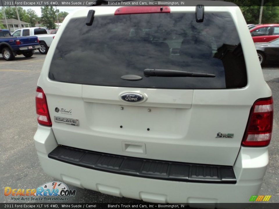 2011 Ford Escape XLT V6 4WD White Suede / Camel Photo #25