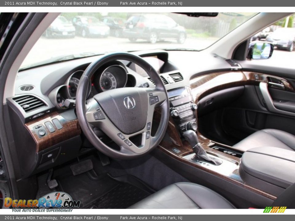 2011 Acura MDX Technology Crystal Black Pearl / Ebony Photo #10