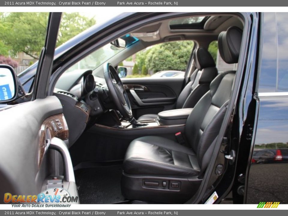 2011 Acura MDX Technology Crystal Black Pearl / Ebony Photo #11