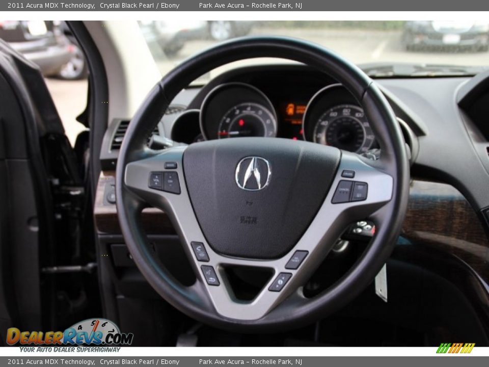 2011 Acura MDX Technology Crystal Black Pearl / Ebony Photo #17