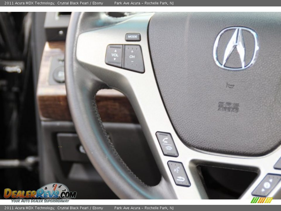 2011 Acura MDX Technology Crystal Black Pearl / Ebony Photo #18