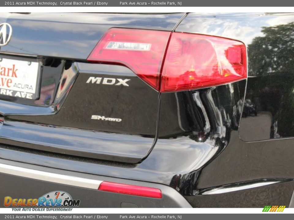 2011 Acura MDX Technology Crystal Black Pearl / Ebony Photo #22