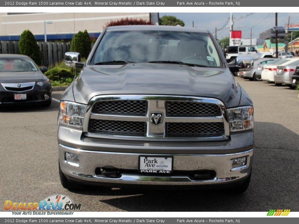 2012 Dodge Ram 1500 Laramie Crew Cab 4x4 Mineral Gray Metallic / Dark Slate Gray Photo #8