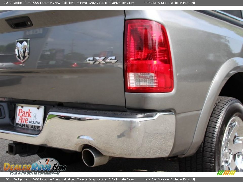 2012 Dodge Ram 1500 Laramie Crew Cab 4x4 Mineral Gray Metallic / Dark Slate Gray Photo #22