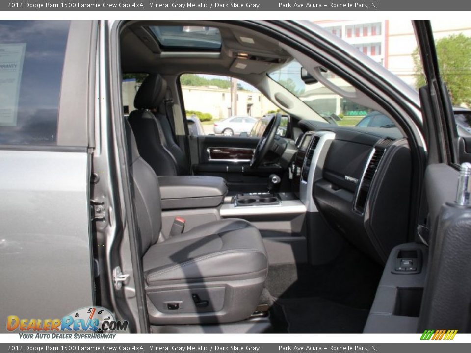 2012 Dodge Ram 1500 Laramie Crew Cab 4x4 Mineral Gray Metallic / Dark Slate Gray Photo #27