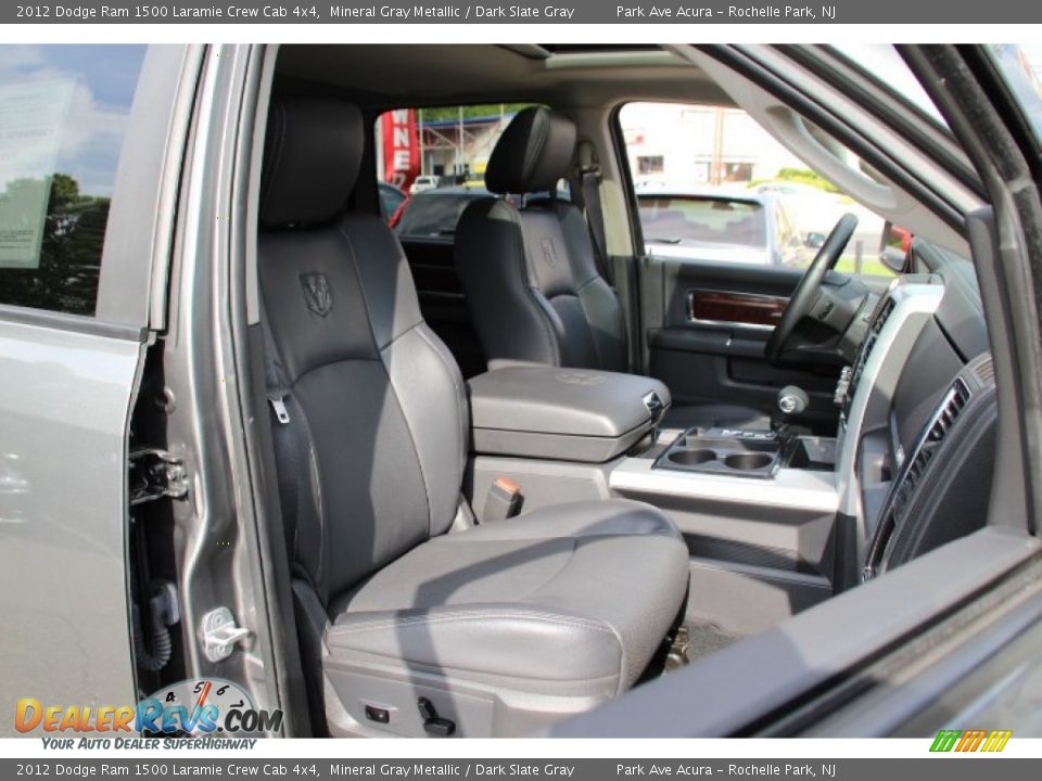 2012 Dodge Ram 1500 Laramie Crew Cab 4x4 Mineral Gray Metallic / Dark Slate Gray Photo #28