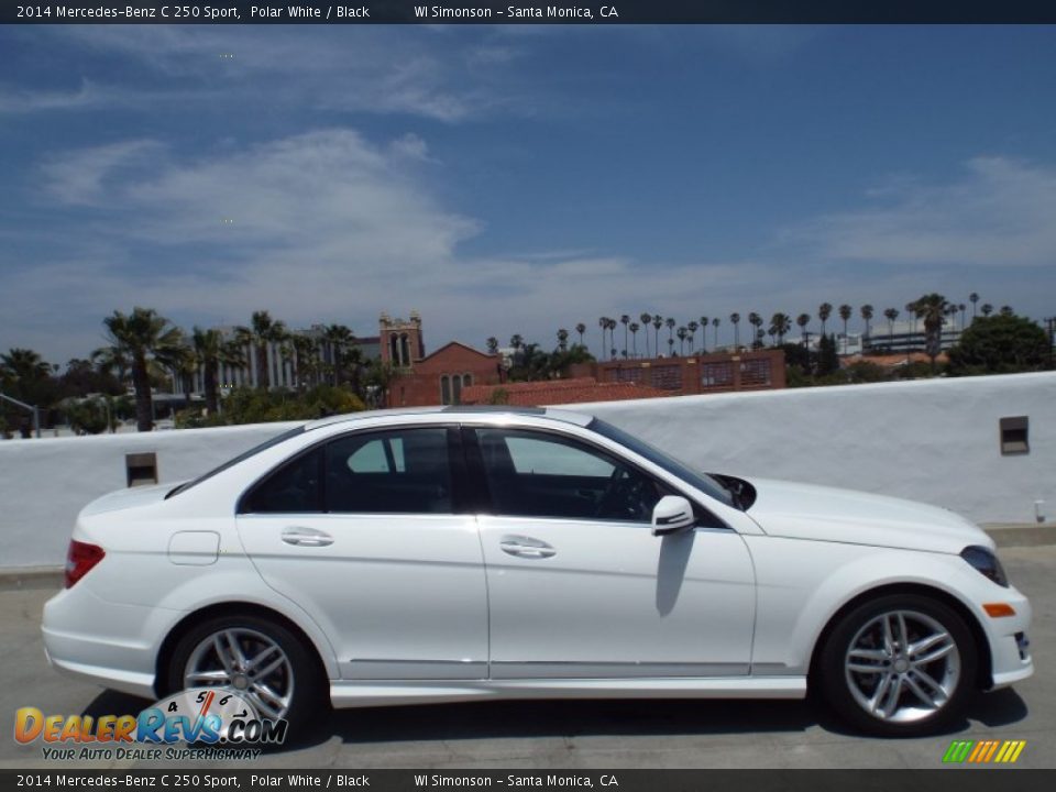 2014 Mercedes-Benz C 250 Sport Polar White / Black Photo #3