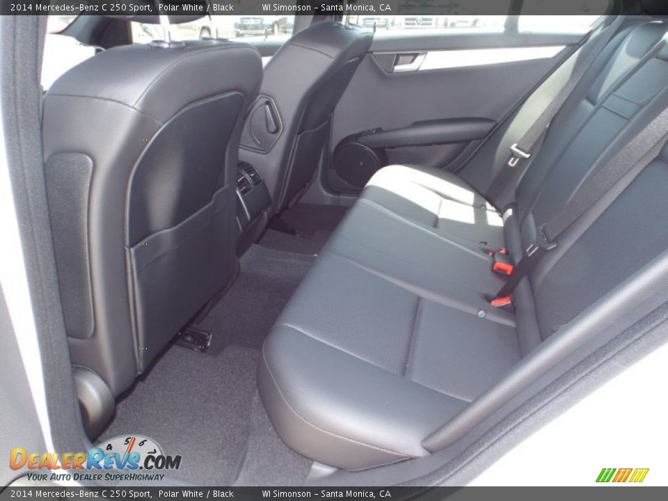 2014 Mercedes-Benz C 250 Sport Polar White / Black Photo #8