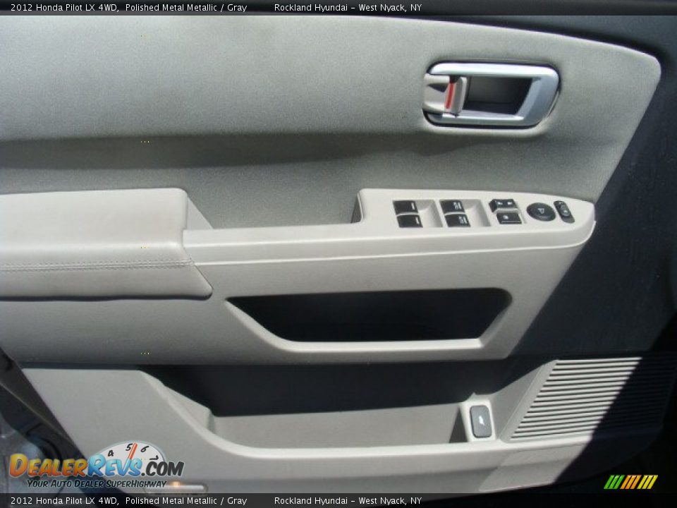 2012 Honda Pilot LX 4WD Polished Metal Metallic / Gray Photo #7