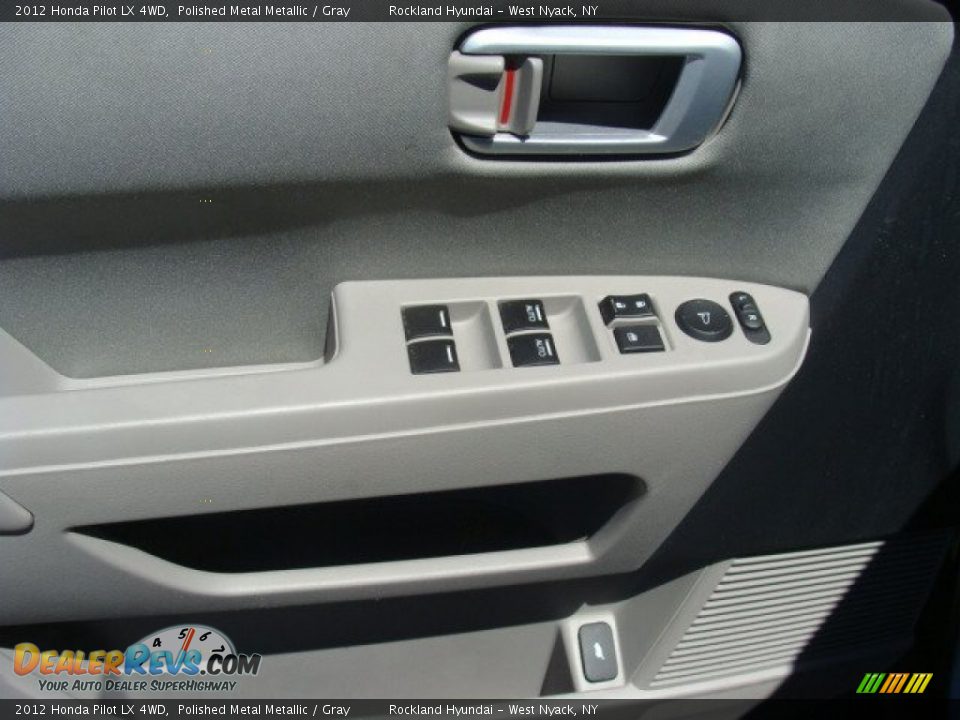 2012 Honda Pilot LX 4WD Polished Metal Metallic / Gray Photo #8