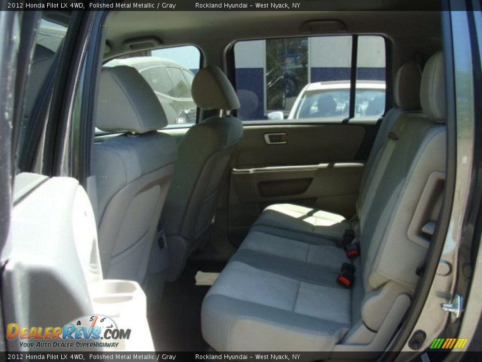 2012 Honda Pilot LX 4WD Polished Metal Metallic / Gray Photo #17