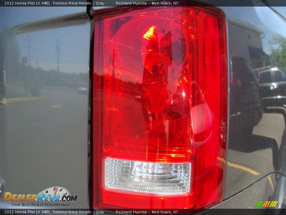 2012 Honda Pilot LX 4WD Polished Metal Metallic / Gray Photo #21