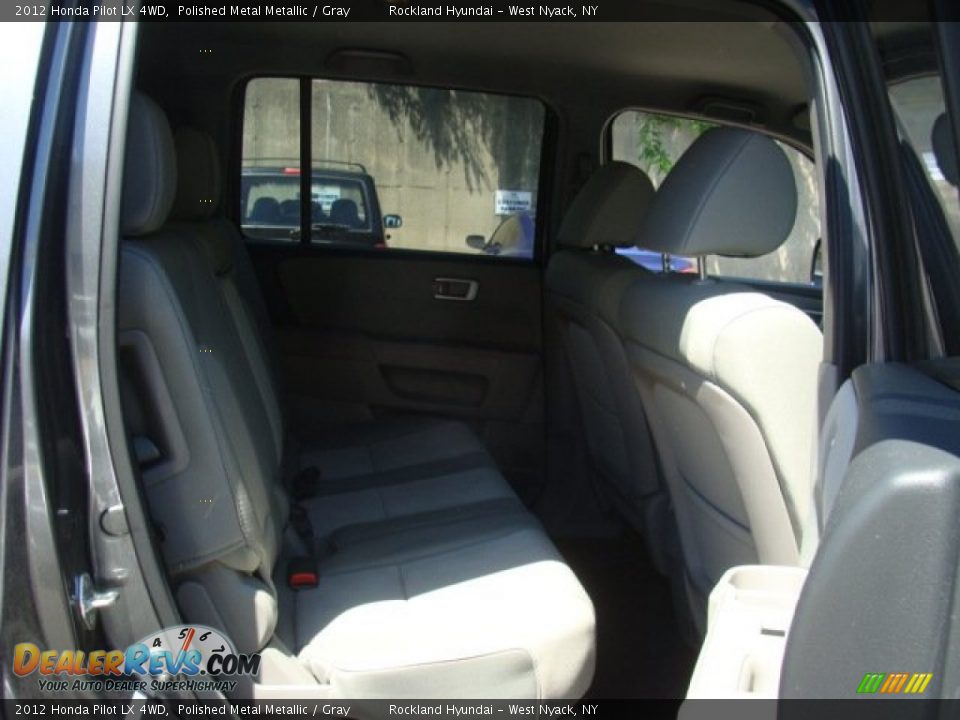 2012 Honda Pilot LX 4WD Polished Metal Metallic / Gray Photo #22