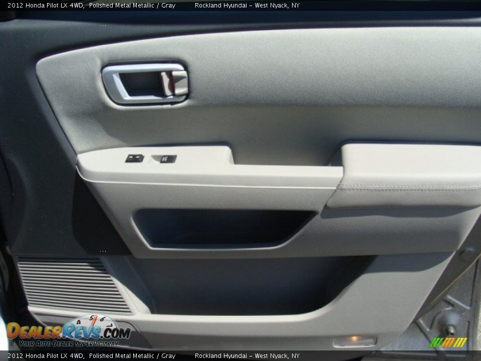 2012 Honda Pilot LX 4WD Polished Metal Metallic / Gray Photo #23