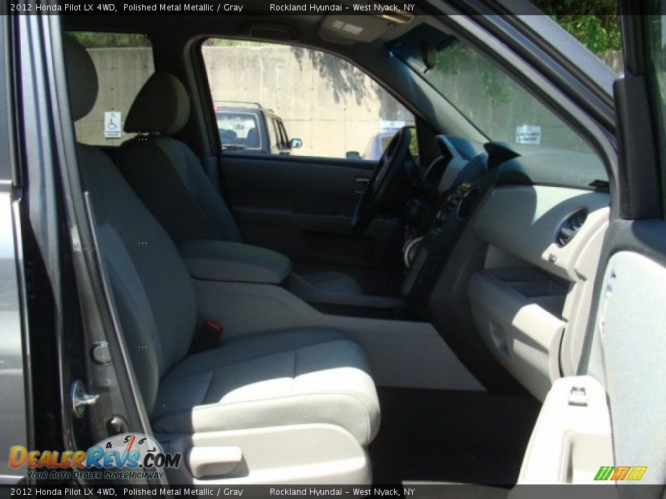 2012 Honda Pilot LX 4WD Polished Metal Metallic / Gray Photo #25