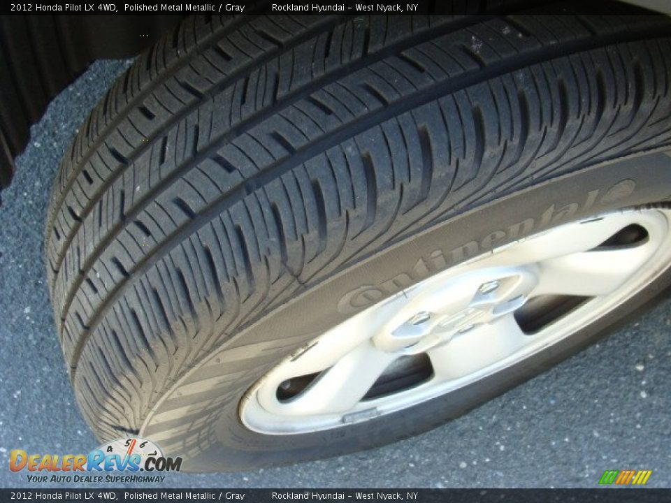 2012 Honda Pilot LX 4WD Polished Metal Metallic / Gray Photo #27