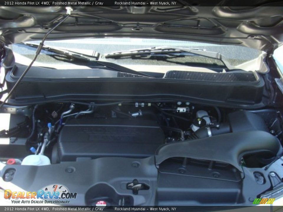 2012 Honda Pilot LX 4WD Polished Metal Metallic / Gray Photo #28