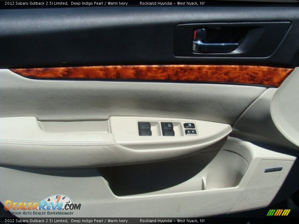 2012 Subaru Outback 2.5i Limited Deep Indigo Pearl / Warm Ivory Photo #7