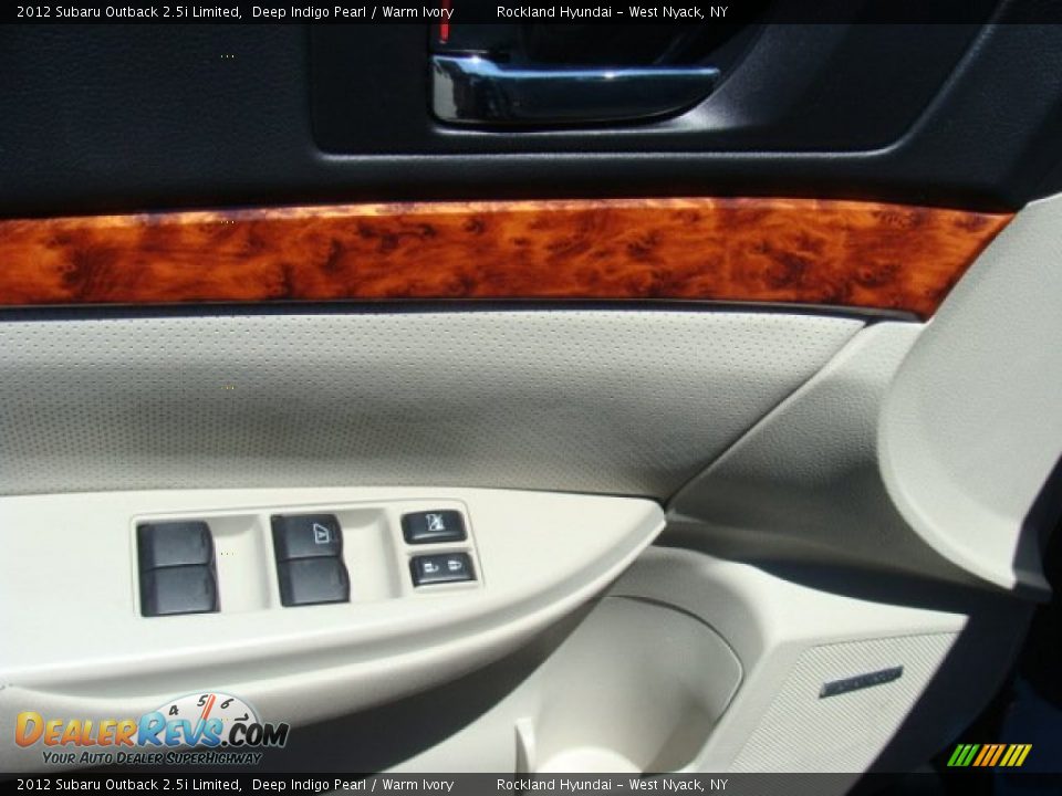 2012 Subaru Outback 2.5i Limited Deep Indigo Pearl / Warm Ivory Photo #8