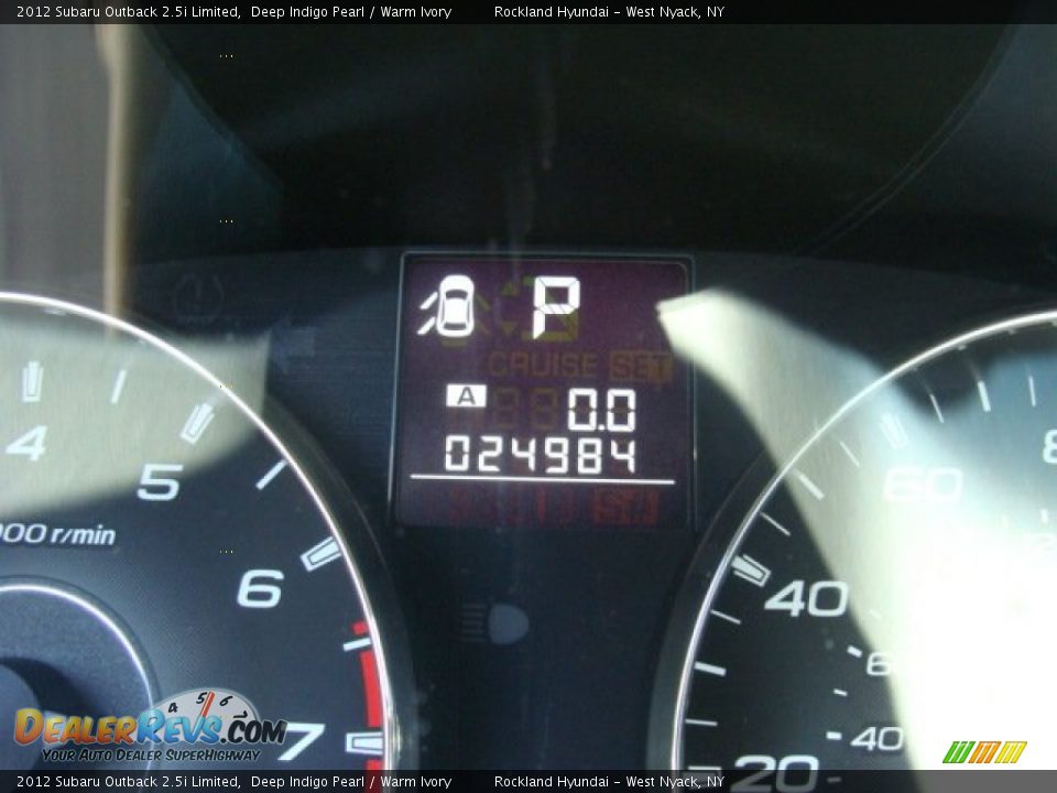 2012 Subaru Outback 2.5i Limited Deep Indigo Pearl / Warm Ivory Photo #17