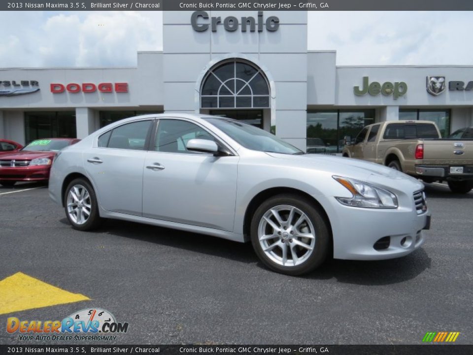 2013 Nissan Maxima 3.5 S Brilliant Silver / Charcoal Photo #1