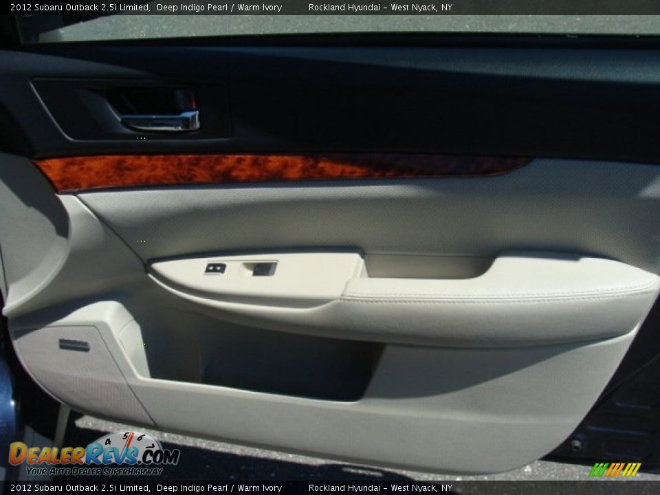 2012 Subaru Outback 2.5i Limited Deep Indigo Pearl / Warm Ivory Photo #25