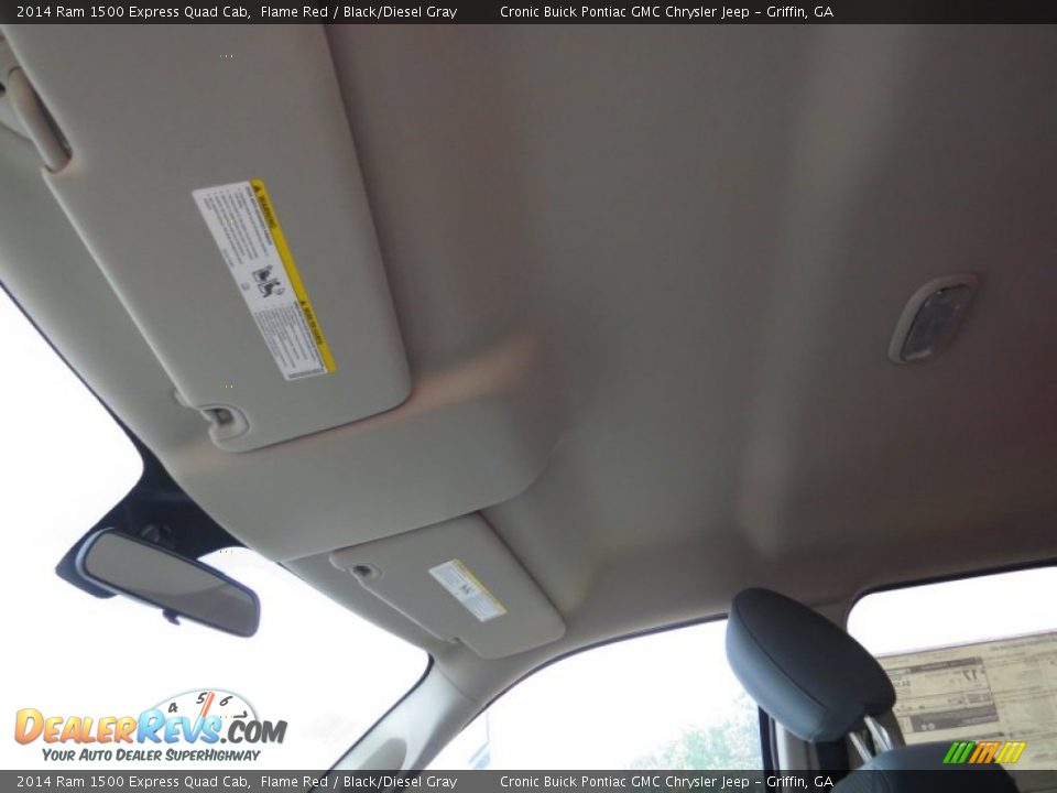 2014 Ram 1500 Express Quad Cab Flame Red / Black/Diesel Gray Photo #12
