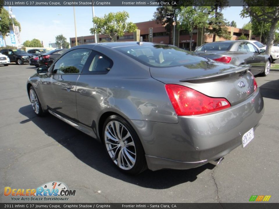 2011 Infiniti G 37 Journey Coupe Graphite Shadow / Graphite Photo #7