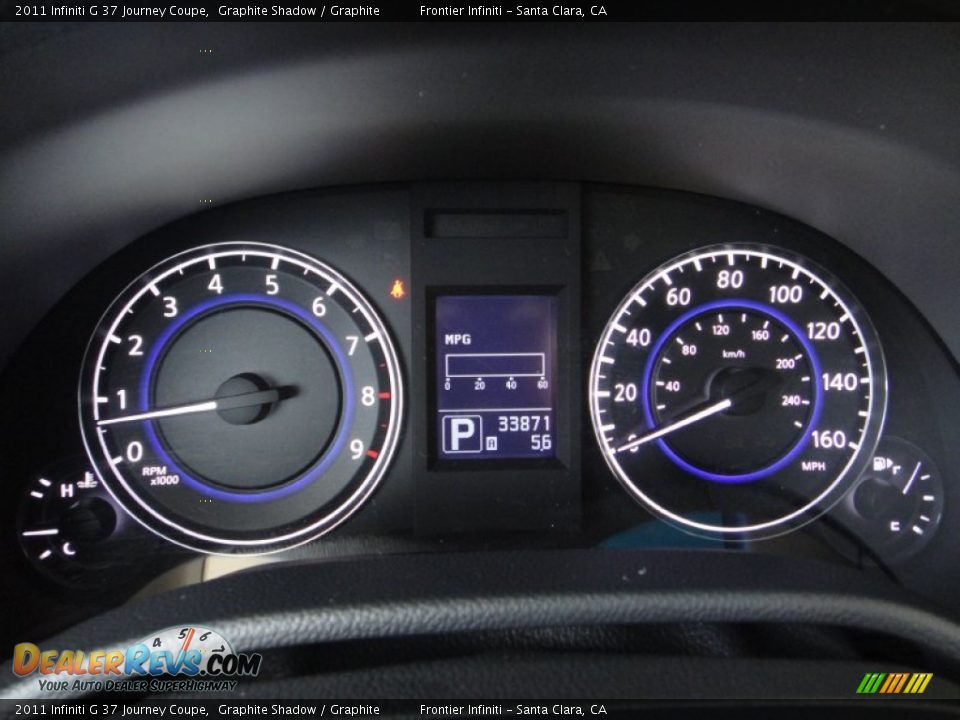 2011 Infiniti G 37 Journey Coupe Graphite Shadow / Graphite Photo #8