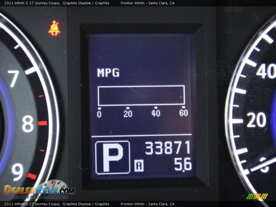 2011 Infiniti G 37 Journey Coupe Graphite Shadow / Graphite Photo #9