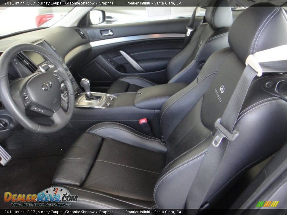 2011 Infiniti G 37 Journey Coupe Graphite Shadow / Graphite Photo #16