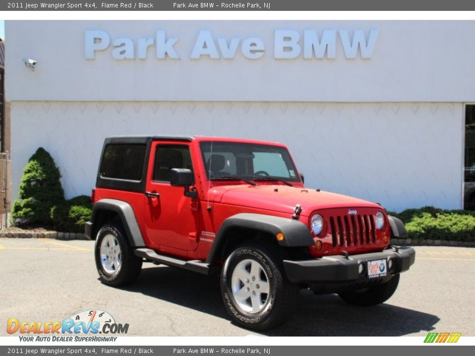 2011 Jeep Wrangler Sport 4x4 Flame Red / Black Photo #1