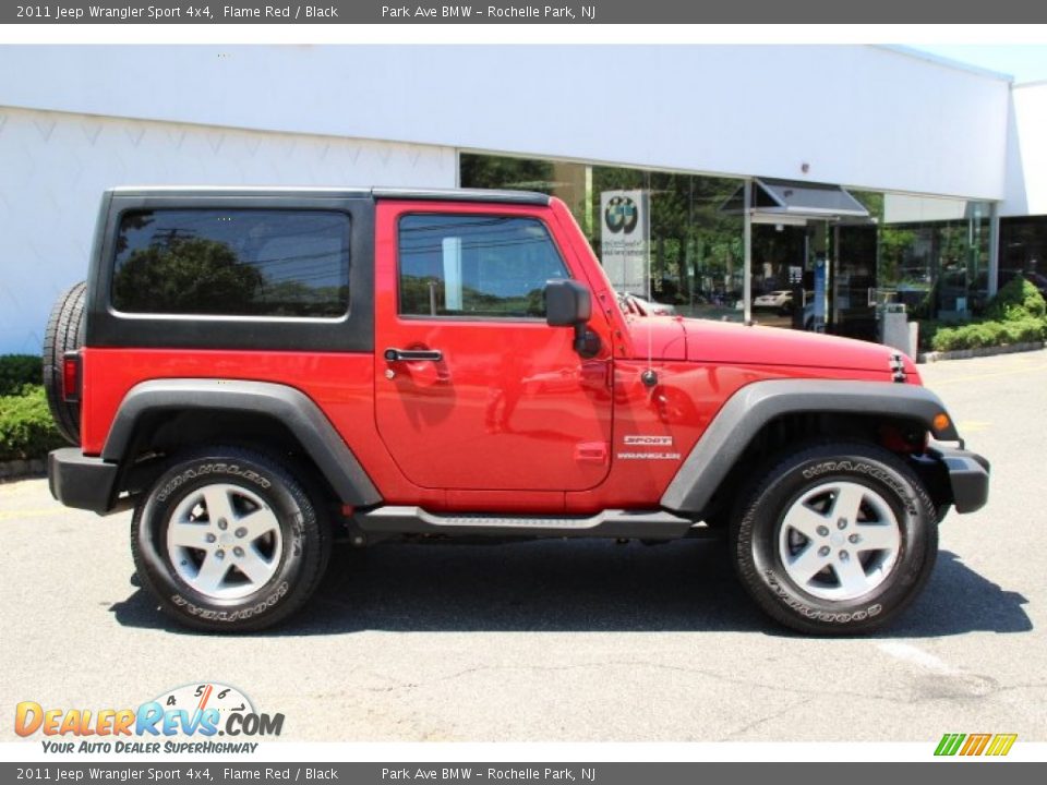 2011 Jeep Wrangler Sport 4x4 Flame Red / Black Photo #2