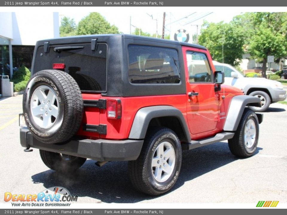 2011 Jeep Wrangler Sport 4x4 Flame Red / Black Photo #3