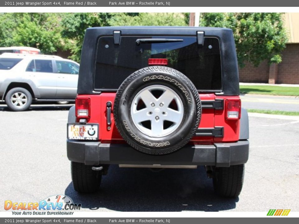 2011 Jeep Wrangler Sport 4x4 Flame Red / Black Photo #4