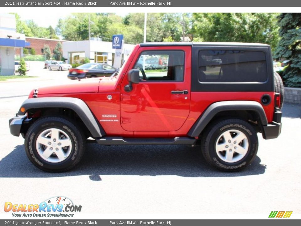 2011 Jeep Wrangler Sport 4x4 Flame Red / Black Photo #6