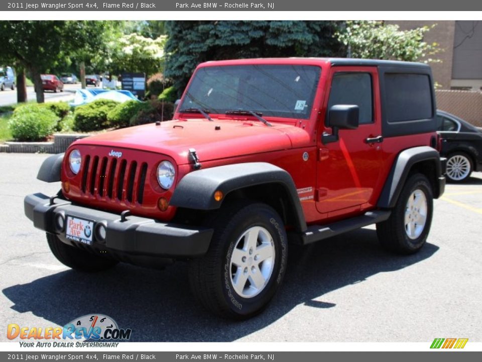 2011 Jeep Wrangler Sport 4x4 Flame Red / Black Photo #7