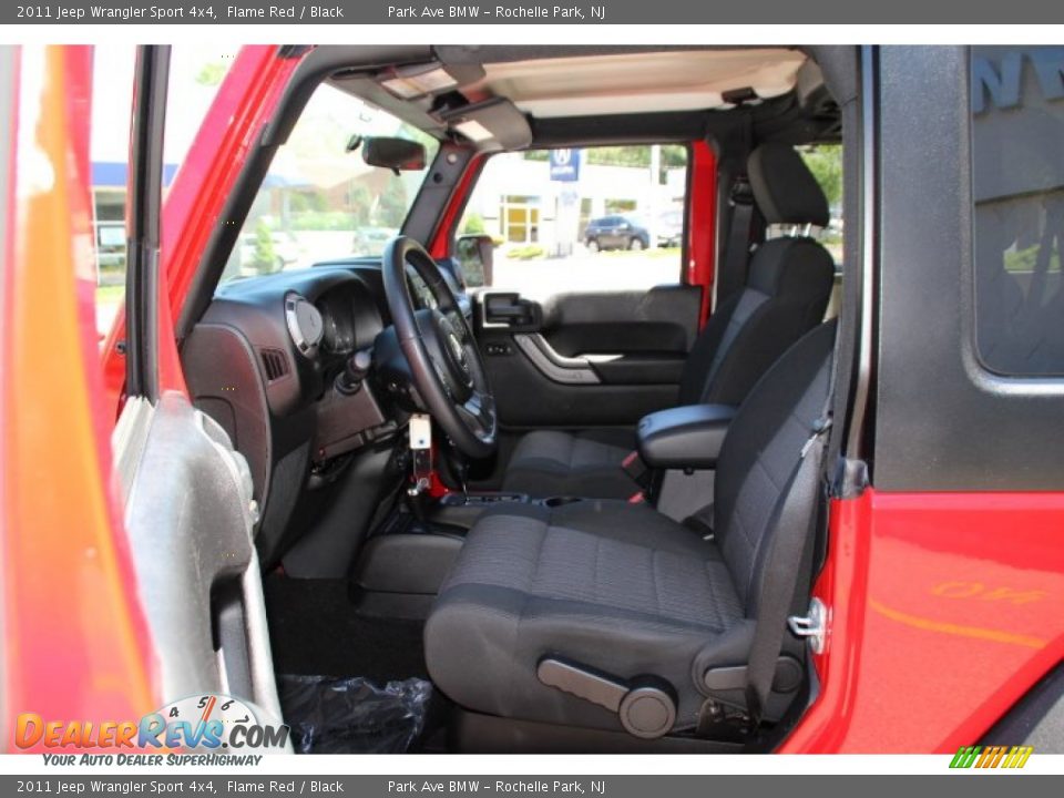2011 Jeep Wrangler Sport 4x4 Flame Red / Black Photo #11