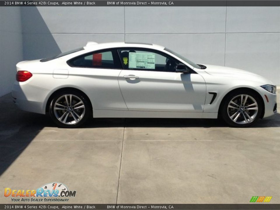 2014 BMW 4 Series 428i Coupe Alpine White / Black Photo #2