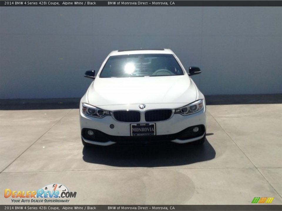 2014 BMW 4 Series 428i Coupe Alpine White / Black Photo #3