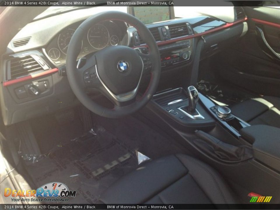 2014 BMW 4 Series 428i Coupe Alpine White / Black Photo #5