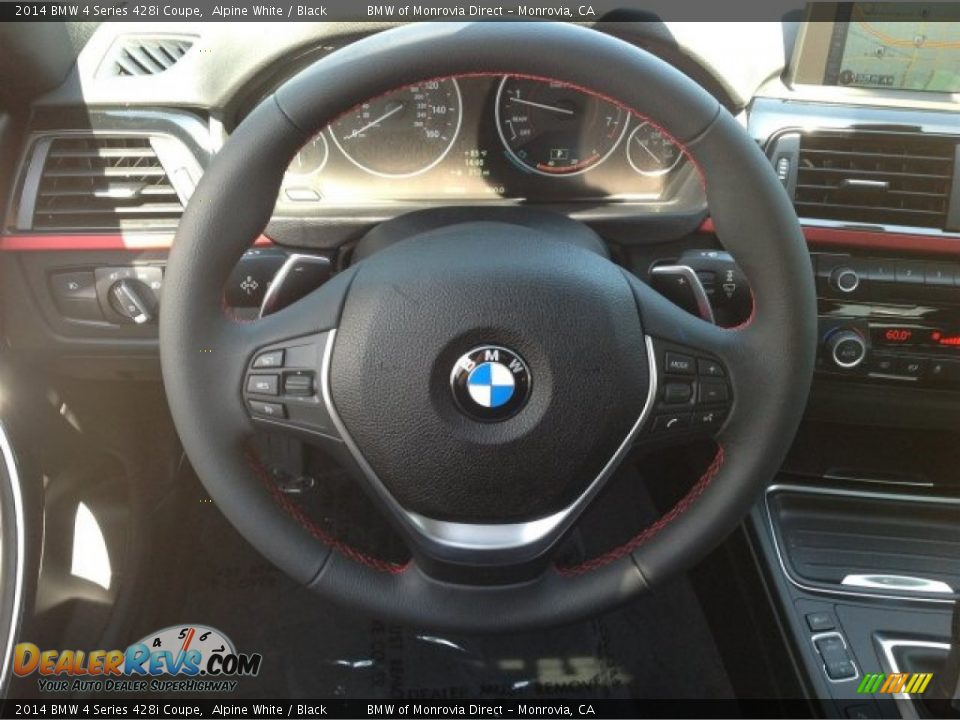 2014 BMW 4 Series 428i Coupe Alpine White / Black Photo #9