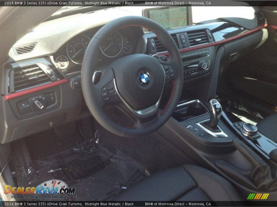 2014 BMW 3 Series 335i xDrive Gran Turismo Midnight Blue Metallic / Black Photo #6