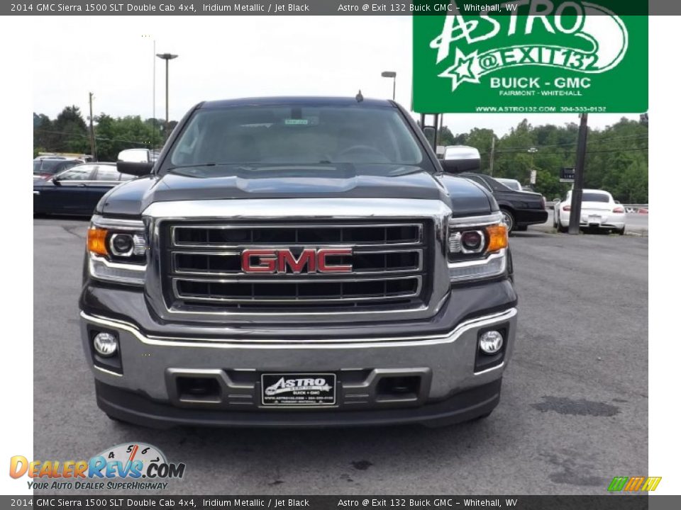 2014 GMC Sierra 1500 SLT Double Cab 4x4 Iridium Metallic / Jet Black Photo #1