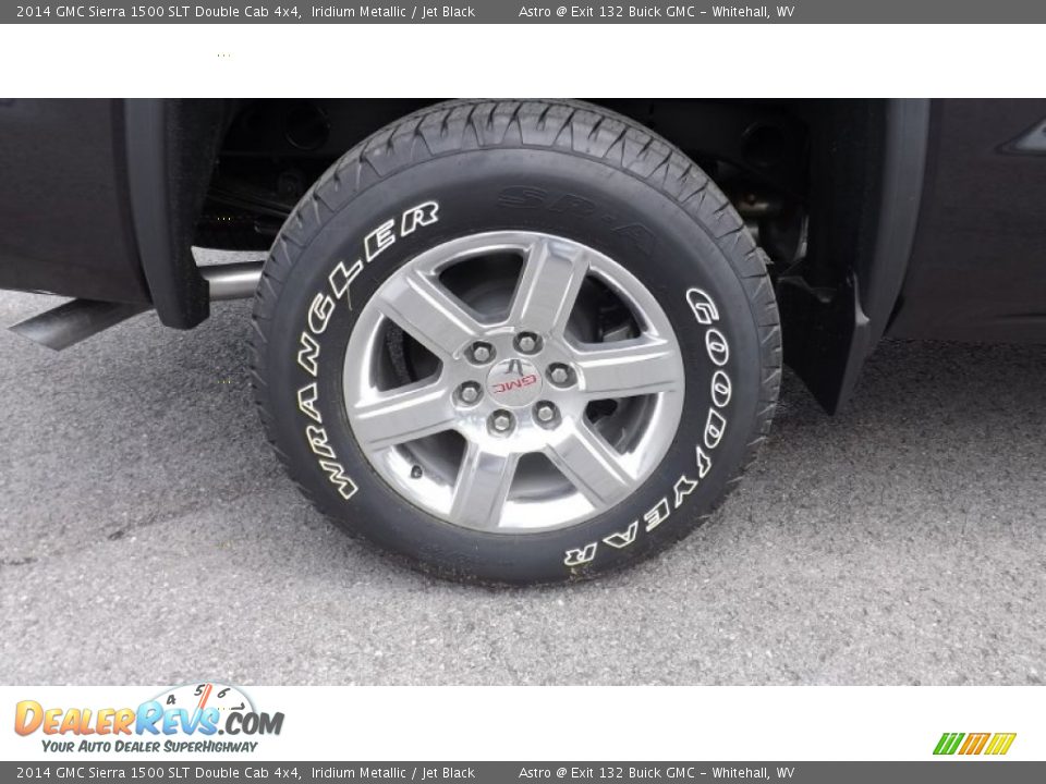 2014 GMC Sierra 1500 SLT Double Cab 4x4 Iridium Metallic / Jet Black Photo #3